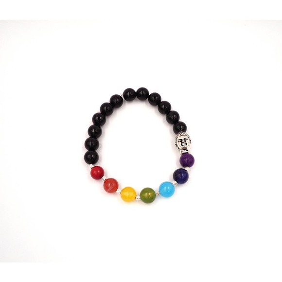 Buddha Bracelet Chakra Jewelry Stretch Elastic Bracelet - Picture 5 of 5